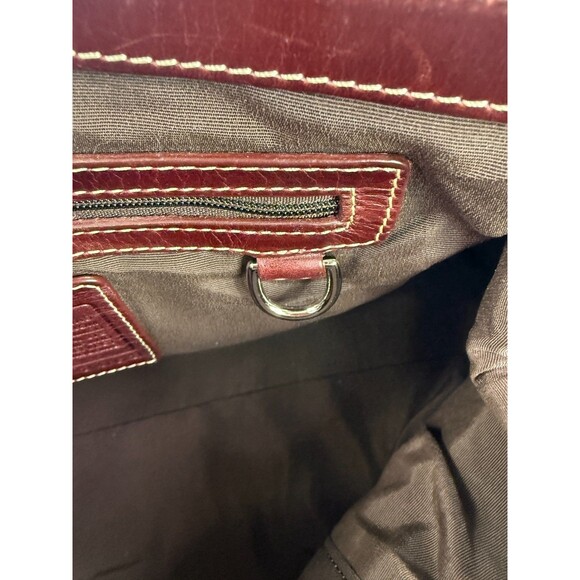 Vintage COACH Signature Jackie 3563 Hobo Shoulder Bag Canvas Leather Burgundy - Picture 13 of 17